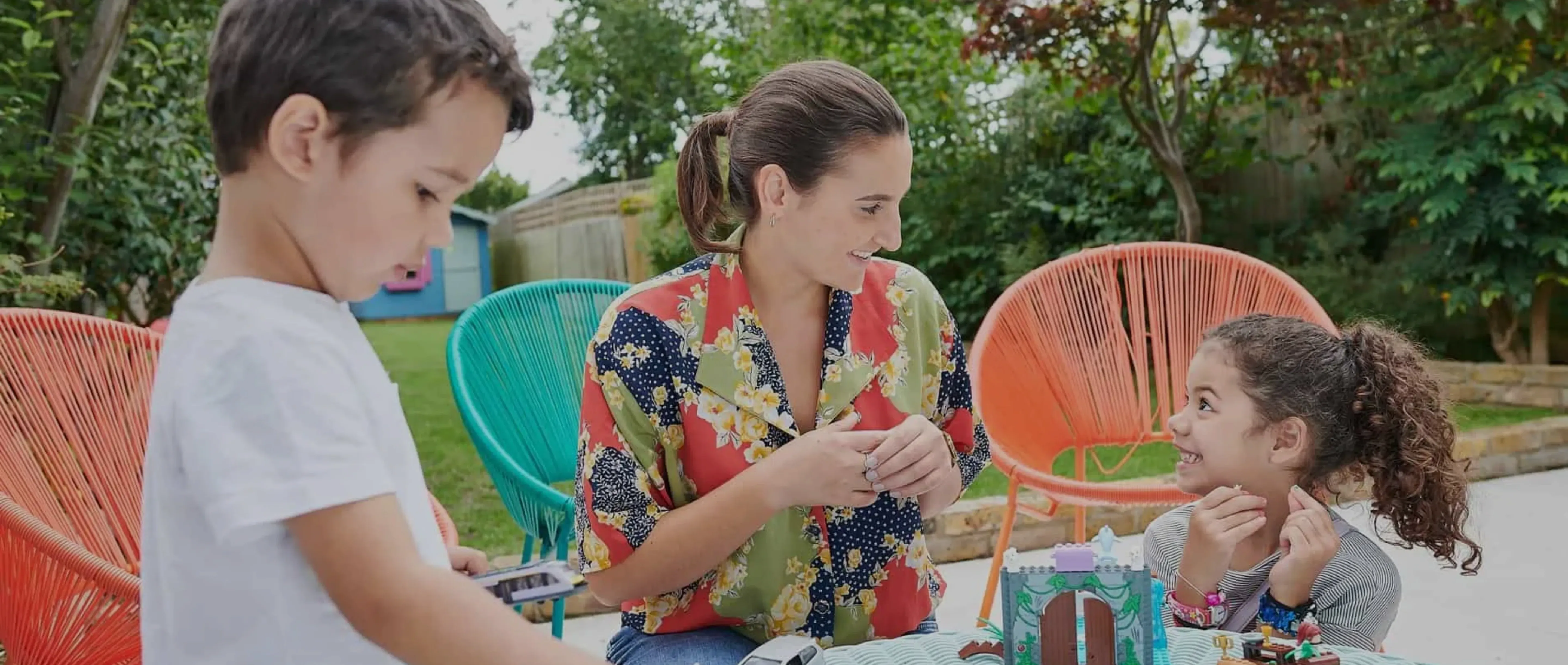 Sitter with children